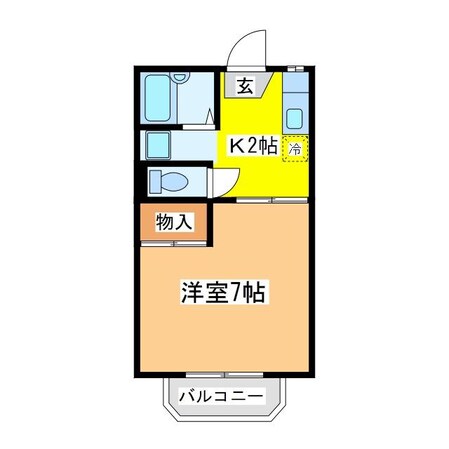 メゾンとくさきＡの物件間取画像